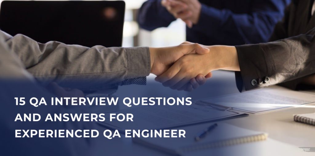 A panel of experienced QA engineers discussing advanced QA concepts during an interview, illustrating the depth and complexity of questions for experienced candidates