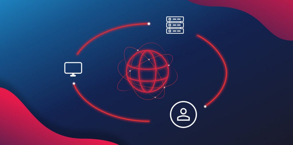 Graphic depiction of a Content Delivery Network spanning across the globe