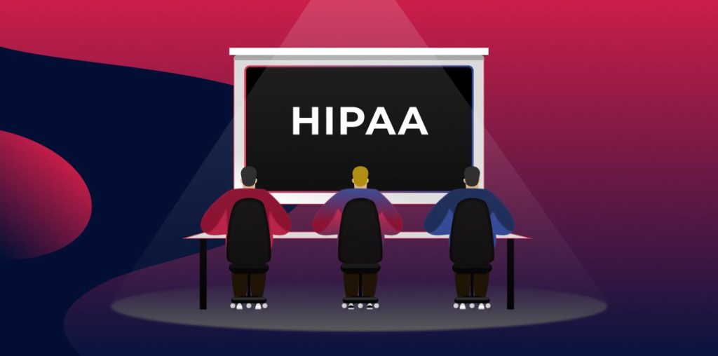 A group of people attending a HIPAA training session