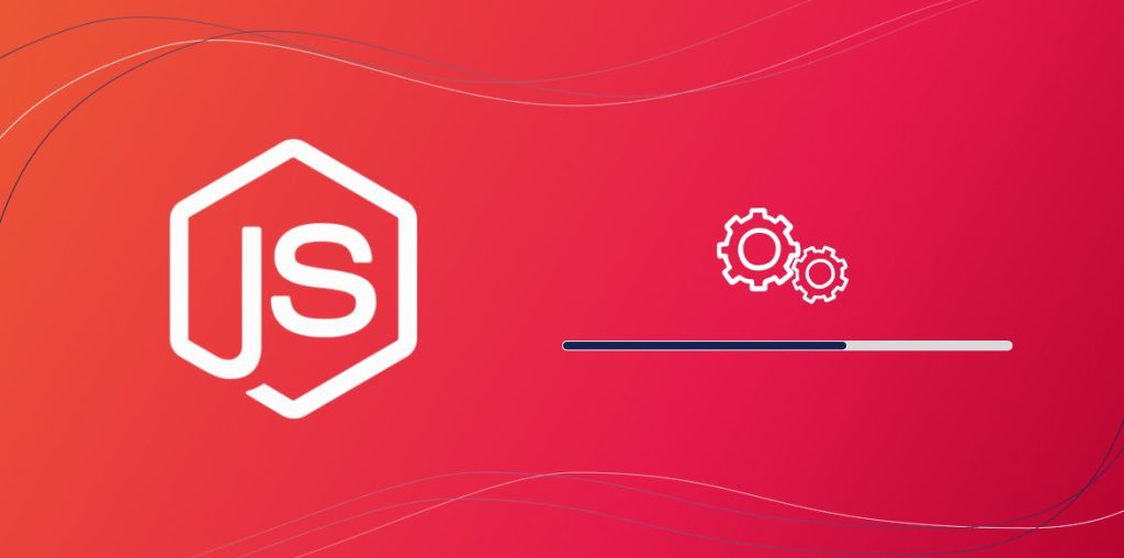 Screenshot of a terminal showing the process of setting up a Node.js server.
