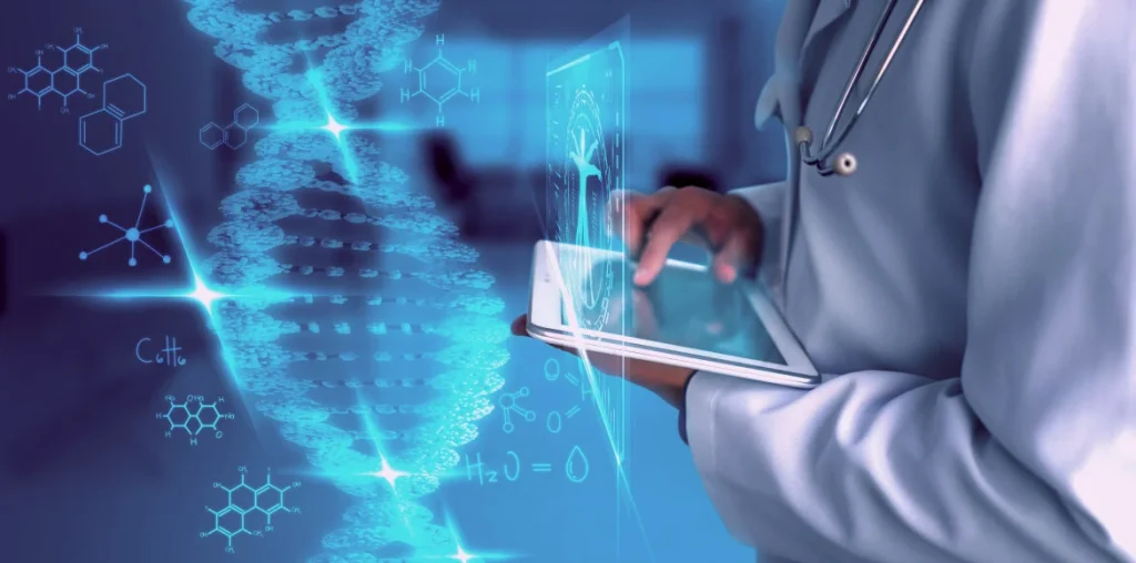 RPA technology improving patient data management in healthcare, leading to enhanced patient care and service efficiency.